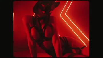 Rachel Cook Topless Kitty Mask Posing Video Leaked - Image 8