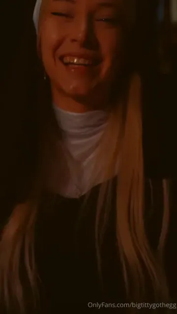 BigTittyGothEgg Blowjob Nun Role Play OnlyFans Video Leaked - Image 4