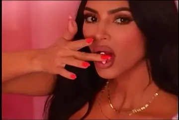Kim Kardashian Lingerie Skims Photoshoot BTS Video Leaked