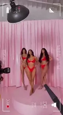 Kim Kardashian Lingerie Skims Photoshoot BTS Video Leaked - Image 8