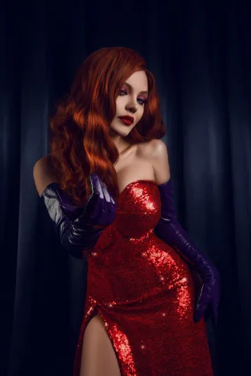 Kalinka Fox Nude Jessica Rabbit Cosplay Set Leaked - Image 35
