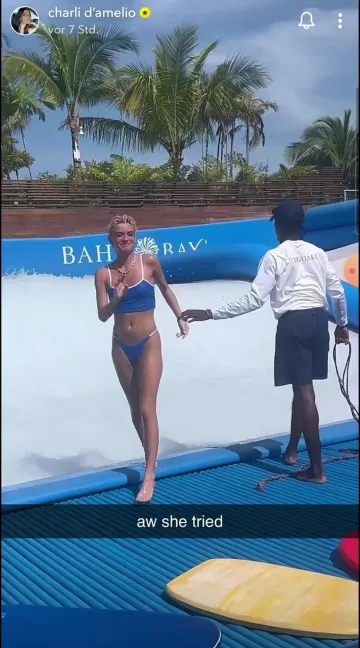 Dixie D’Amelio Bikini Surf Pool Video Leaked - Image 3