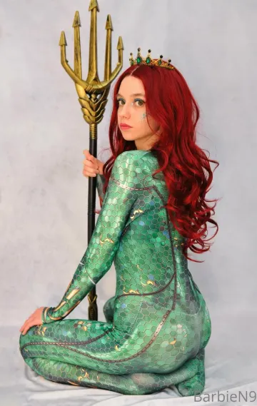 BarbieN9 Aquaman Queen Mera Cosplay Onlyfans Set Leaked - Image 12