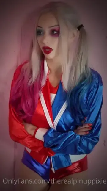 Pinup Pixie Harley Quinn Cosplay OnlyFans Video Leaked - Image 15