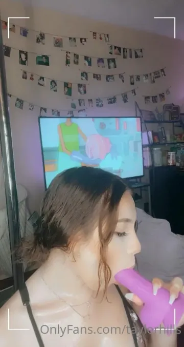 Tayler Hills Deepthroat Dildo Tease OnlyFans Video Leaked - Image 3