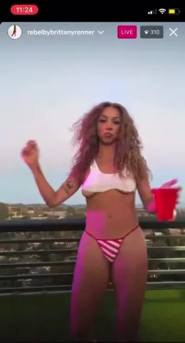 Brittany Renner Nude Wet T-Shirt Tits OnlyFans Video Leaked - Image 5