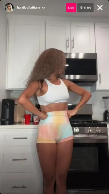 Brittany Renner Nude Nipple Slip Livestream Video Leaked - Image 16