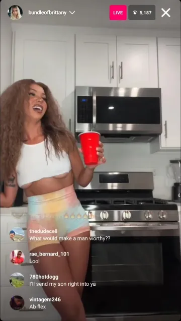 Brittany Renner Nude Nipple Slip Livestream Video Leaked - Image 9