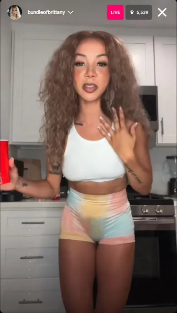 Brittany Renner Nude Nipple Slip Livestream Video Leaked - Image 8