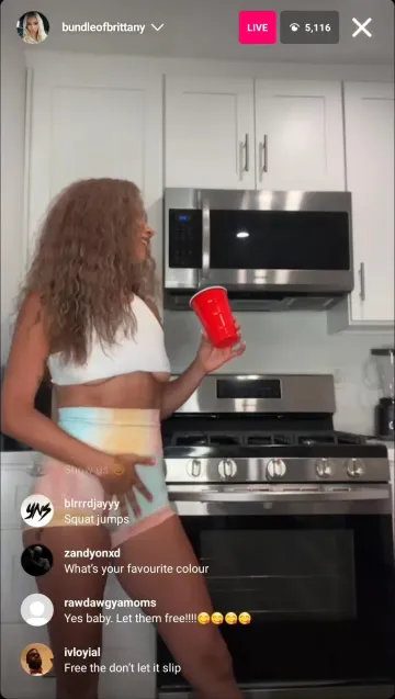 Brittany Renner Nude Nipple Slip Livestream Video Leaked - Image 12