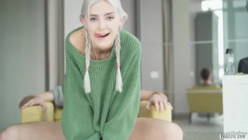 Eva Elfie Nude Riding Chair Creampie OnlyFans Video Leaked - Image 9