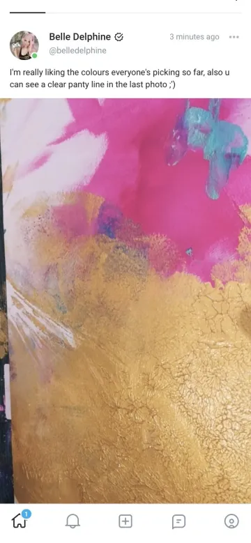 Belle Delphine Ass Painting Onlyfans Video - Image 6