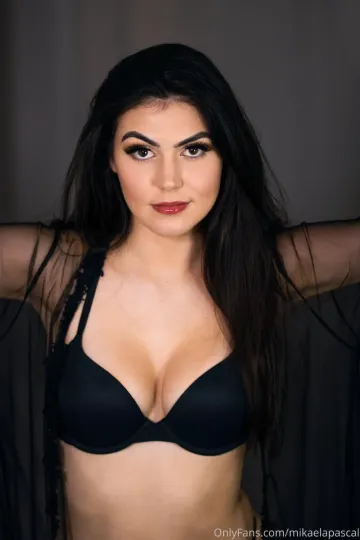Mikaela Pascal Black Lingerie Onlyfans Set Leaked - Image 3