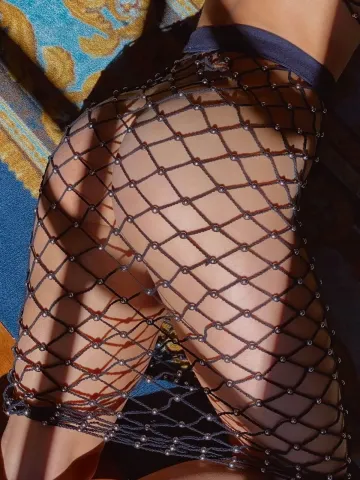 Rachel Cook Nude Fishnet Dress Set Leaked