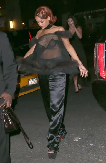 Rihanna Candid See-Through Nipple Slip Photos Leaked - Image 11