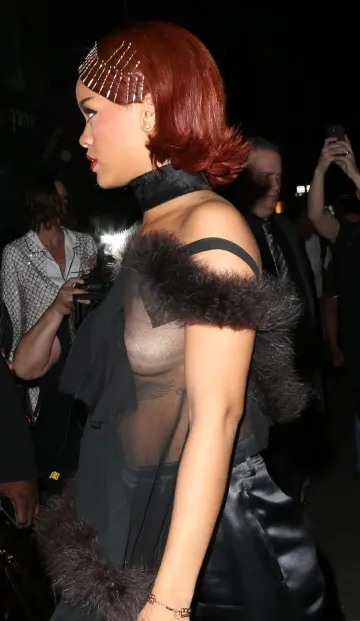 Rihanna Candid See-Through Nipple Slip Photos Leaked - Image 5