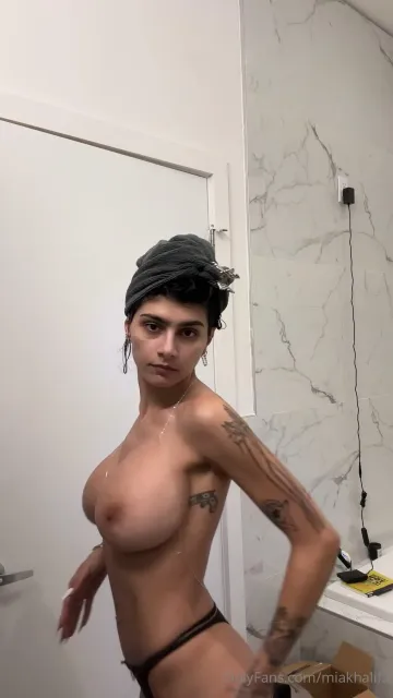 Mia Khalifa Nude Dressing OnlyFans Video Leaked - Image 13