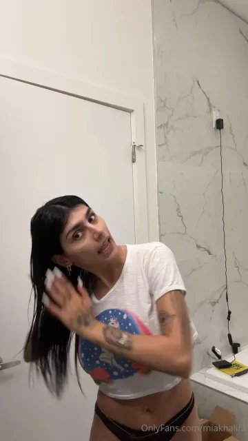Mia Khalifa Nude Dressing OnlyFans Video Leaked - Image 30