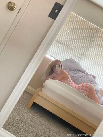 STPeach See-Through Checkered Lingerie Fansly Video Leaked - Image 6