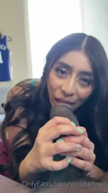 Violet Myers Nude POV Lingerie Blowjob OnlyFans Video Leaked - Image 2