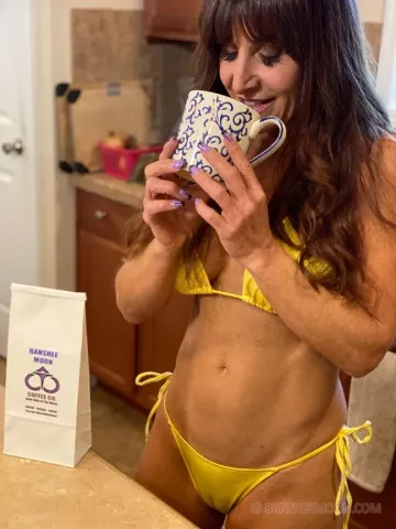 Banshee Moon Nude Bikini Coffee Onlyfans Set Leaked - Image 17