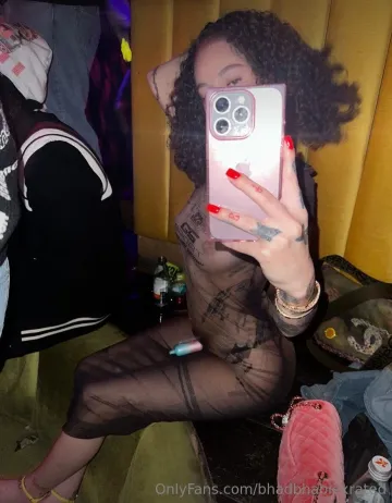 Bhad Bhabie Nude Sheer Nipple Dress Onlyfans Set Leaked - Image 4