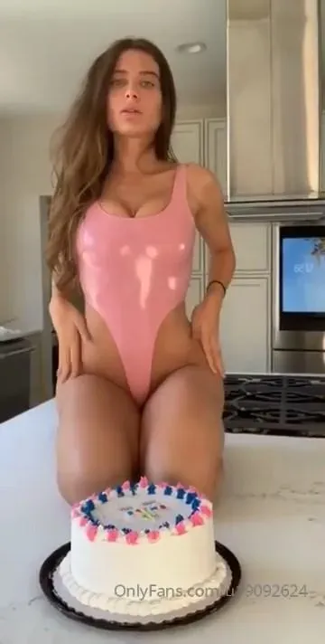 Lana Rhoades Nude Cake Swimsuit Strip Onlyfans Video Leaked - Image 2