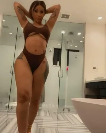 Cardi B Sexy One-Piece Modeling Video Leaked - Image 5