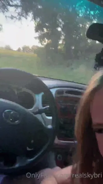 Sky Bri Nude Car Blowjob POV OnlyFans Video Leaked - Image 3