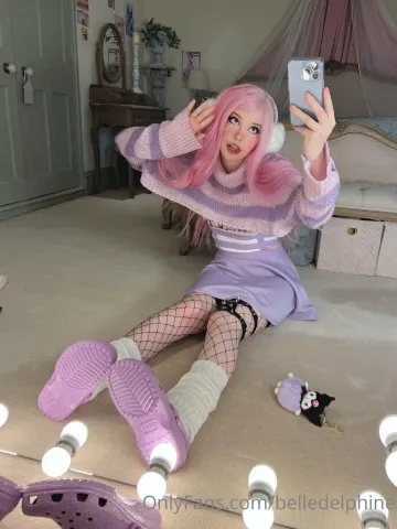 Belle Delphine Purple Crocs Full Onlyfans Set Leaked - Image 171