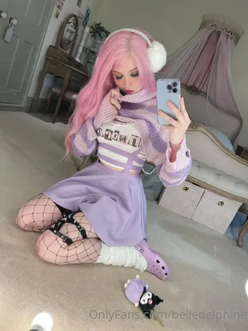 Belle Delphine Purple Crocs Full Onlyfans Set Leaked - Image 68