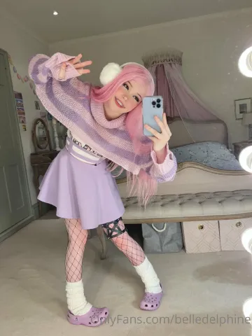 Belle Delphine Purple Crocs Full Onlyfans Set Leaked - Image 95