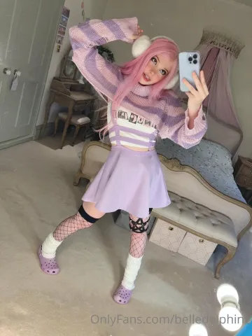 Belle Delphine Purple Crocs Full Onlyfans Set Leaked - Image 33