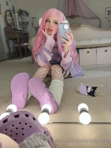 Belle Delphine Purple Crocs Full Onlyfans Set Leaked - Image 47