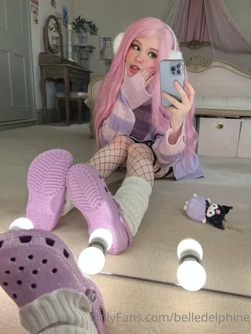 Belle Delphine Purple Crocs Full Onlyfans Set Leaked - Image 40