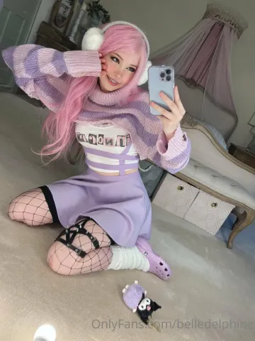 Belle Delphine Purple Crocs Full Onlyfans Set Leaked - Image 5