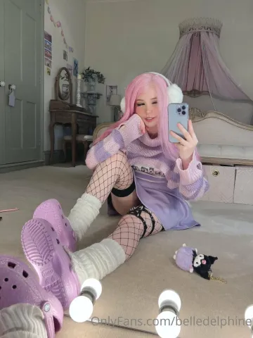 Belle Delphine Purple Crocs Full Onlyfans Set Leaked - Image 27