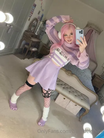 Belle Delphine Purple Crocs Full Onlyfans Set Leaked - Image 13