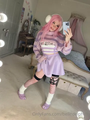 Belle Delphine Purple Crocs Full Onlyfans Set Leaked - Image 119