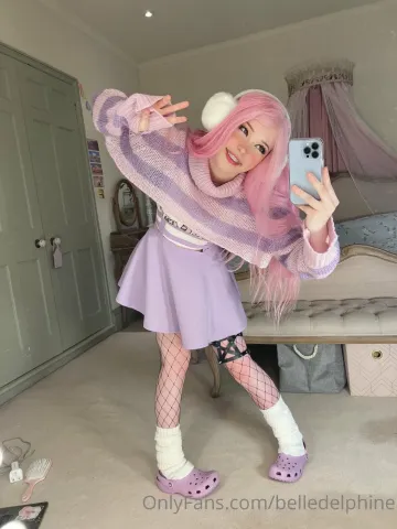 Belle Delphine Purple Crocs Full Onlyfans Set Leaked - Image 173