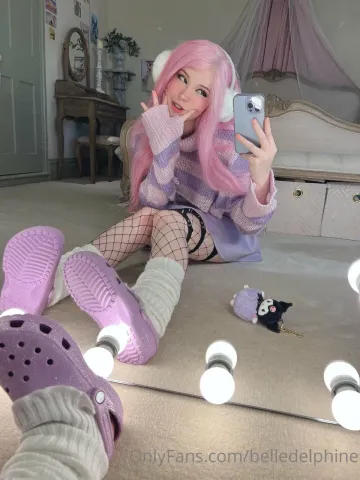Belle Delphine Purple Crocs Full Onlyfans Set Leaked - Image 100