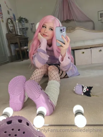 Belle Delphine Purple Crocs Full Onlyfans Set Leaked - Image 194