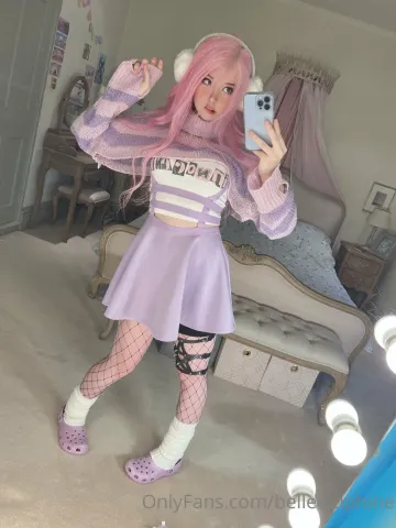 Belle Delphine Purple Crocs Full Onlyfans Set Leaked - Image 153