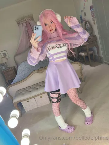Belle Delphine Purple Crocs Full Onlyfans Set Leaked - Image 23