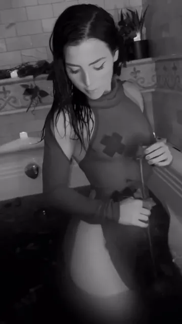 Andrea Botez Nipple Pasties Wet Bodysuit Video Leaked - Image 2