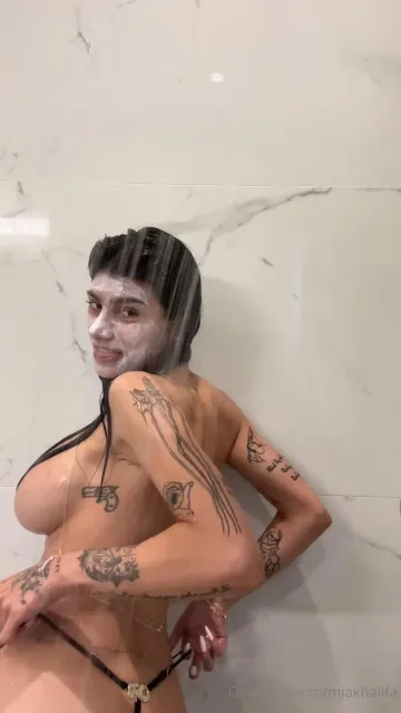 Mia Khalifa Nude Shower Shaving OnlyFans Video Leaked - Image 26