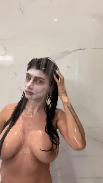 Mia Khalifa Nude Shower Shaving OnlyFans Video Leaked - Image 16