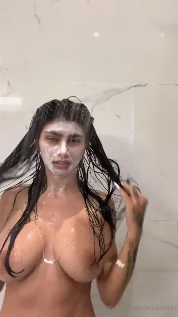 Mia Khalifa Nude Shower Shaving OnlyFans Video Leaked - Image 23