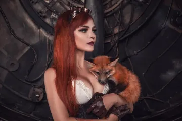 Kalinka Fox Nude Steampunk Cosplay Patreon Set Leaked - Image 20