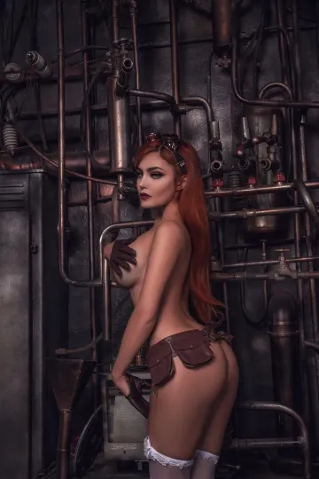 Kalinka Fox Nude Steampunk Cosplay Patreon Set Leaked - Image 10